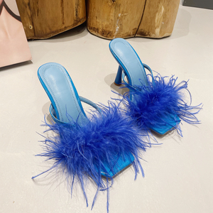 Sandales à talons aiguilles pour femmes, modèle 2026, les plus vendues, à bout ouvert, style tongs, mode estivale, à enfiler, antidérapantes - Product Image 5