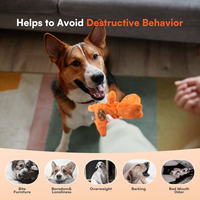 AFP Mini tyrannosaure Rex mighty dinosaure peluche animaux de compagnie couinant durable chien couineur jouets à mâcher pour les mâcheurs agressifs