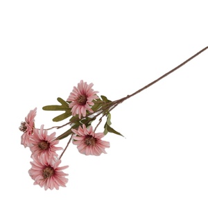 Crisantemo artificial realista para decoración del hogar, flores artificiales, color rosa, oferta - Product Image 1