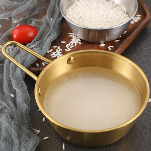 <span class=keywords><strong>Bol</strong></span> polyvalent avec poignée de style logo personnalisé <span class=keywords><strong>bol</strong></span> à salade de fruits de cuisine dorée argentée bols à tremper en métal pour restaurant - Product Image 5