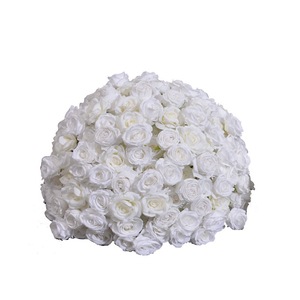 Bola de flores artificiales blancas de alta calidad, adorno para mesa de boda, para decoración de bodas - Product Image 5