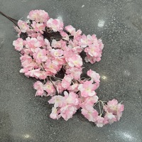 Fleurs artificielles en soie de cerisier haut de gamme L-361, faites à la main, couleur personnalisée jaune, pour mariage, Noël, Pâques, décoration intérieure