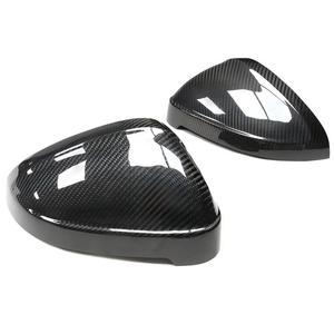 Cubiertas de espejos de repuesto de fibra de carbono seca 3K con opción de asistencia lateral para Audi A4 S4 RS4 A5 S5 RS5 B9 - Product Image 1