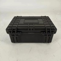 DPC016-2 Boîte de transport en plastique noir IP67 Étanche Boîte de rangement pour outils en plastique Boîte à outils 206*167*90mm