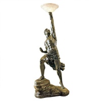Sculpture en bronze, 4 nouveaux designs, décoration d'intérieur, statue de lampe sur pied