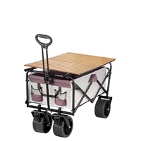 Chariot pliable pour enfants à 4 places, chariot à pousser et à tirer pour bébé en acier léger, pliable, pour les voyages en plein air