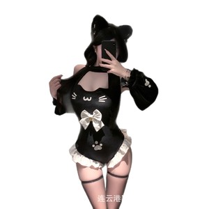 Cute cat maid lingerie set for sexy small-breasted women, qqny pure and cute uniform. - Product Image 2