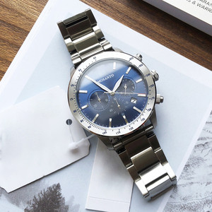 นาฬิกาผู้ชายโครโนกราฟที่ทันสมัยและลำลองมัลติฟังก์ชั่นกันน้ำ <span class=keywords><strong>50M</strong></span> สายเหล็กนาฬิกาข้อมือควอตซ์ AR11241 - Product Image 4