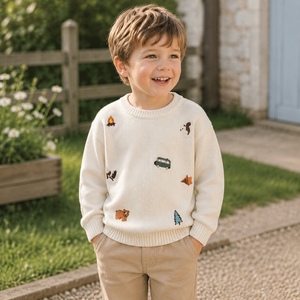 Vêtements d'automne pour enfants, pulls en tricot à manches longues pour garçons, <span class=keywords><strong>pull</strong></span> en coton pour <span class=keywords><strong>bébé</strong></span> - Product Image 2