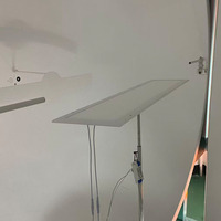 Panneau LED plat ambre pour salle blanche 585-595nm 1200x300mm 1x4FT à montage en surface sans scintillement pour laboratoire pharmaceutique et hôpital