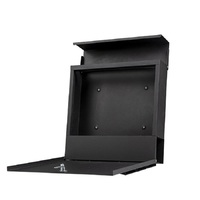 Boîte aux lettres murale élégante en métal, grande capacité, avec serrure à clé, durable, pour le courrier