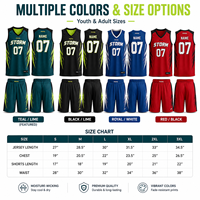 Seragam Basket Bolak-Balik MOQ Rendah, Jersey Sublimasi Custom Print Set Celana Pendek untuk Tim Dewasa, Pembeli Grosir Pertama, Pengiriman Cepat