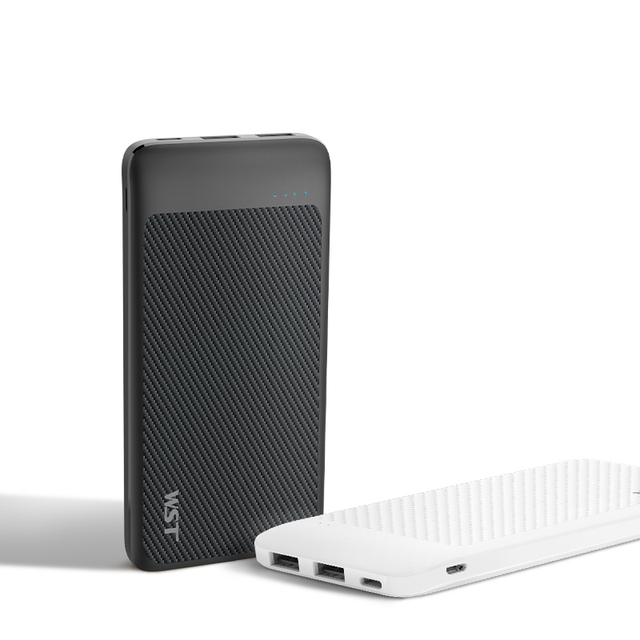 Trending Products 2025 New Arrivals Mini Slim Card Mobile Carbon Fiber Pattern Power Bank Mobile Phone Slim Power Bank
