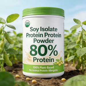חלבון 100% צמחי ללא סיכוך אלרגיה לחלבון בעל חיים, 80% חלבון, ייצור לפי הזמנה, ללא חלבון בעל חיים, מתאים לטבעונים ולקבוצות נוטות להתגמולים. - Product Image 3