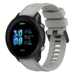 Bracelet de remplacement en silicone 22 mm pour montres sportives Garmin <span class=keywords><strong>Forerunner</strong></span> 955, <span class=keywords><strong>945</strong></span>, <span class=keywords><strong>935</strong></span> et Instinct 2 - Product Image 1