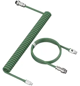 Xinfeichi verde no tiene miedo de doblarse no es fácil de romper 180cm USB C Cable de aviador con conector de aviador de metal desmontable