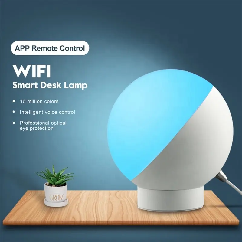 Children's Bedside Led Reading Lamp Creative Tuya APP Voice Learning Eye Protection WIFI Table Lamp Smart Home Products