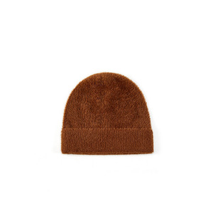 Fabbricazione all'ingrosso Design personalizzazione cappello in maglia di lana Alpaca berretti di colore solido con ricamo Logo - Product Image 2