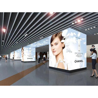 Pantalla Led de 500X500mm para Feria, armarios de acceso frontal, esquina, vídeo, pared para exposición, para interior, P1.9, P2.6
