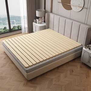 Складная деревянная рама для футона, складная кровать-татами размера «queen-<span class=keywords><strong>size</strong></span>» с решетчатым основанием типа «ролл», напольная кровать-платформа для спальни - Product Image 5