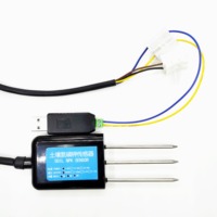 Capteur de sol pour surveillance en ligne, enregistreur de données LORA LORAWAN RS485, pour l'agriculture, mesure de l'humidité, de la température, de l'EC, de la salinité, du NPK et du pH