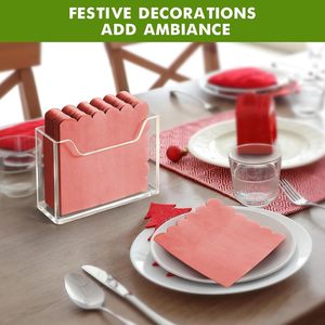 Portatovagliolo <span class=keywords><strong>da</strong></span> Cocktail in acrilico trasparente per 5x5 pollici con tovagliolo moderno verticale impermeabile <span class=keywords><strong>portatovaglioli</strong></span> per <span class=keywords><strong>cucina</strong></span> casa Bar - Product Image 3