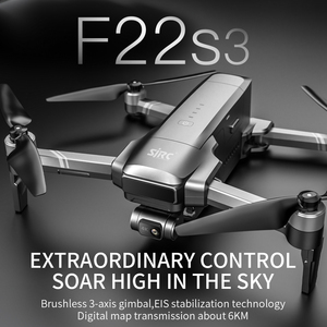 โดรนถ่ายภาพไทม์แลปส์ F22 S3 PRO <span class=keywords><strong>XR</strong></span> โดรน 5G FPV พร้อมกล้อง 4K ระบบกันสั่น 3 แกน บลัชเลส  ติดตามฉันได้ ควบคุมด้วยระบบสัมผัส รีโมท - Product Image 4
