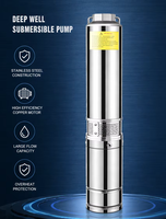 Pompe centrifuge solaire submersible en acier inoxydable de 4 pouces à grande puissance pour l'approvisionnement en eau hors réseau des villages