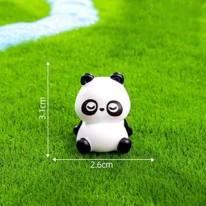 Figuras Miniatura de Panda de Resina, 100 Piezas, Resina para Bonsái, Micropaisaje, Decoración de Jardín de Hadas, Pequeña Decoración de Animales de Dibujos Animados - Product Image 3