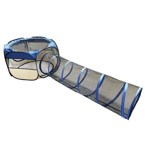 Fabric Foldable Portable Fashion Pet Cage Carriers Playpens for pets with Tunnels