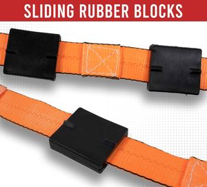 Sangles d'arrimage à rachet 2 pouces X 10 pieds Transporteur de marchandises Auto Transport <span class=keywords><strong>Remorque</strong></span> <span class=keywords><strong>Voiture</strong></span> <span class=keywords><strong>Sangle</strong></span> d'arrimage - Product Image 4