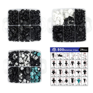 Ubenda 800pcs Retainer <b>Clips</b> 24 Sizes Auto Fasteners For Car Door Panel Mudguard Bumper Cover Repair - Product Image 2