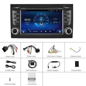Autoradio Android 7 pouces avec écran tactile pour <span class=keywords><strong>Audi</strong></span> A4 B6 S4 RS4 2002-2008, lecteur Wifi, navigation Android - Product Image 5