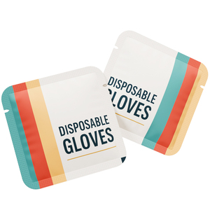Imballaggio personalizzato guanti trasparenti monouso per negozi di frappè - Product Image 2