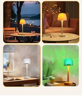 Lampe de table créative à projection d'ondulations d'eau changeant de couleur, veilleuse romantique pour couple, lampe d'ambiance dynamique pour fête