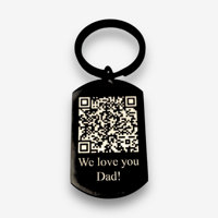 Porte-clés d'entreprise porte-clés code qr personnalisé avec code qr