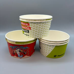 Envases de Alimentos Redondos Desechables de 750 ml con Diseño Personalizado, Tazón de Papel para Pollo Frito, Envase de Papel para Alimentos - Product Image 4