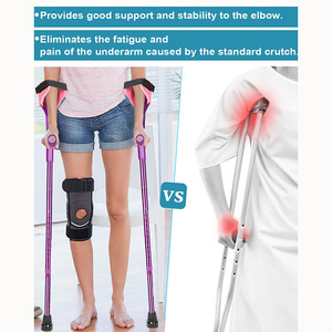 Th Elastic Cane <b>Pad</b> Pink Folding Forearm Support For <b>Walking</b> Comfort Adult Use - Product Image 5