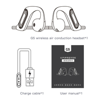 Écouteurs Bluetooth 5.3 à Conduction Aérienne Ouverte, Casque Sportif Sans Fil à Crochet d'Oreille, Étanche IPX5 pour la Course, l'Entraînement et la Salle de Sport