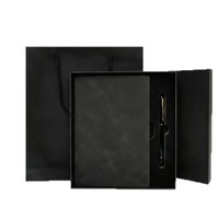 Ensemble cadeau de carnet de notes d'entreprise avec logo personnalisé, couverture souple, journal relié pour cadeaux d'entreprise