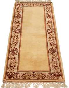 Tapis de couloir noué à la main de taille personnalisable vintage 2'5 "X 7'0" Tapis en laine traditionnel avec hauteur de poils en peluche pour le salon - Product Image 6