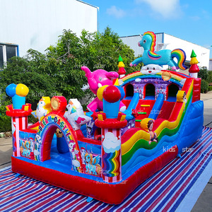 <span class=keywords><strong>Château</strong></span> Gonflable Compact pour Enfants - Jeu de Rebond et Toboggan Extérieur pour Fêtes - Offre Spéciale - Product Image 5