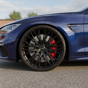 Llantas Forjadas con Diseño Elegante de Rayos Solares: Ruedas Negras Brillantes de 20 Radios - Alta Capacidad de Carga para Sedán y SUV - Product Image 6