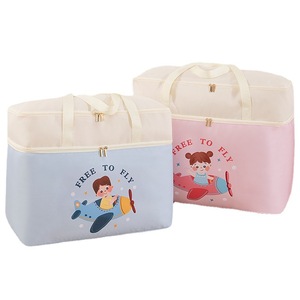Double Layer Cartoon <b>Quilt</b> Bag For Kindergarten Clothing Travel Storage Rectangle 600D Fabric With Handle - Product Image 5