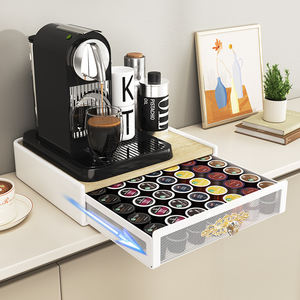 Support de <span class=keywords><strong>rangement</strong></span> <span class=keywords><strong>pour</strong></span> <span class=keywords><strong>capsules</strong></span> de café écologiques à double niveau en métal, organisateur, panier coulissant, boîte à sucre, support <span class=keywords><strong>pour</strong></span> <span class=keywords><strong>Dolce</strong></span> <span class=keywords><strong>Gusto</strong></span> - Product Image 1