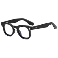Lunettes anti-lumière bleue classiques pour femmes 2026, monture carrée imprimée léopard vintage, verres transparents