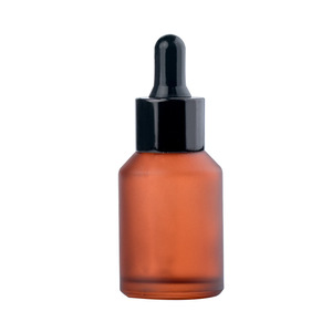 Commercio all'ingrosso personalizzato 60ml 120ml ambra vetro smerigliato bottiglia cosmetica inclinata spalla pompa pompa emulsione essenza contagocce oli - Product Image 5