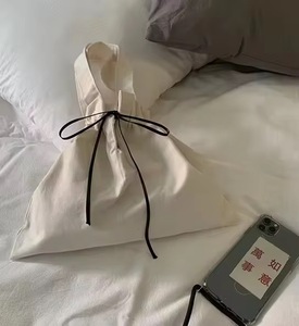 High Quality Eco-Friendly Reusable Canvas Cotton Tote <b>Bag</b> Wholesale <b>Drawstring</b> Shopping <b>Bag</b> with Custom Logo Print - Product Image 6