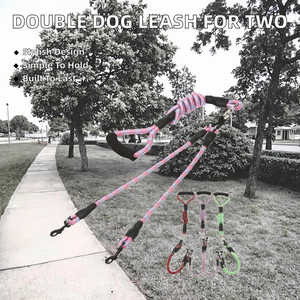 Correa Doble para Dos Perros de Poliéster de Alta Calidad con Mango Ergonómico - Product Image 2