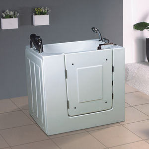 Baignoire assise domestique accessible aux personnes âgées <span class=keywords><strong>avec</strong></span> ouverture de <span class=keywords><strong>porte</strong></span> et de plain-pied, petite unité, baignoire de massage antidérapante <span class=keywords><strong>pour</strong></span> personnes handicapées - Product Image 3